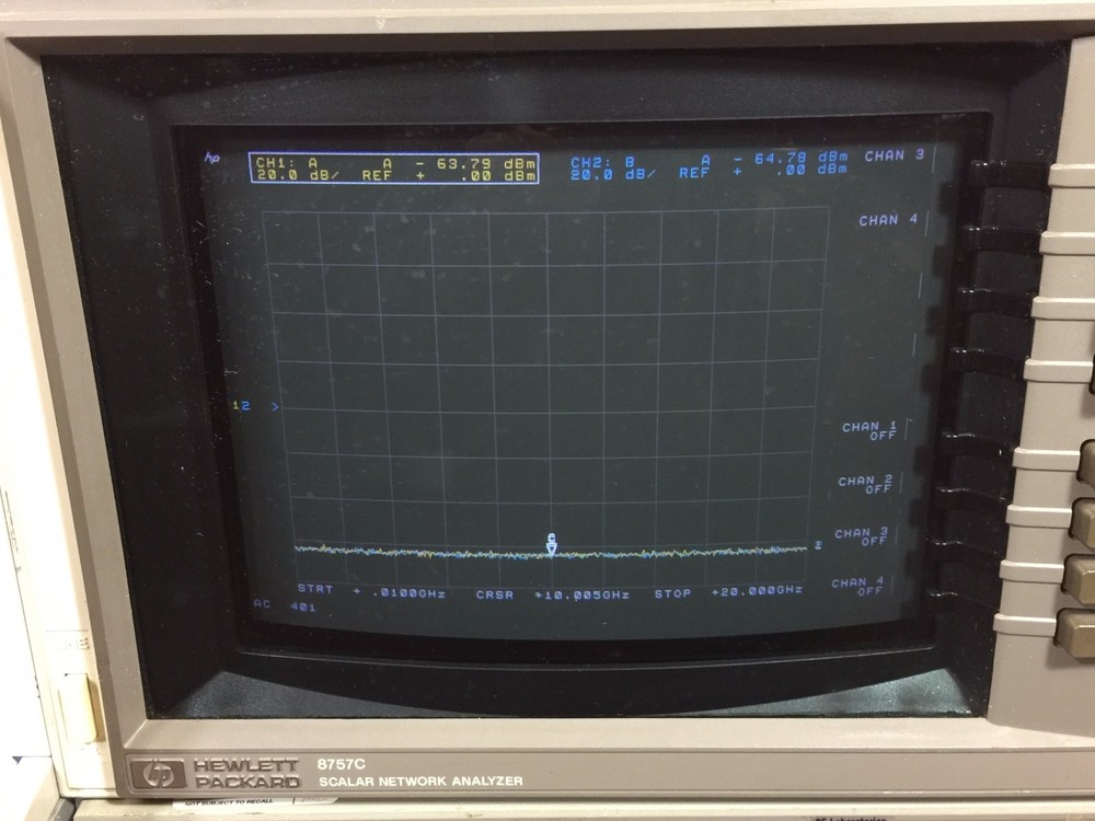Agilent / HP/ Keysight 8757C Scalar Network Analyzer w/ OPT 001, Tested