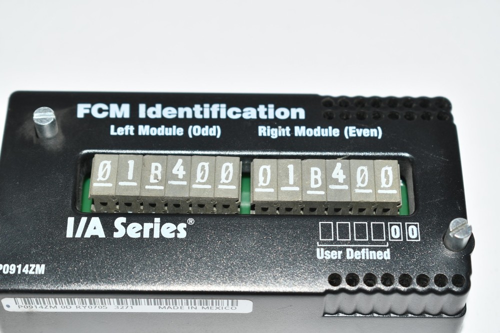 FOXBORO P0914ZM IDENTIFICATION MODULE FCMID RIGHT/LEFT MODULE