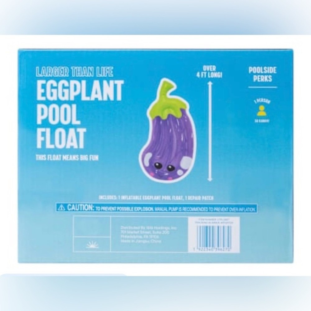 Eggplant Pool Float