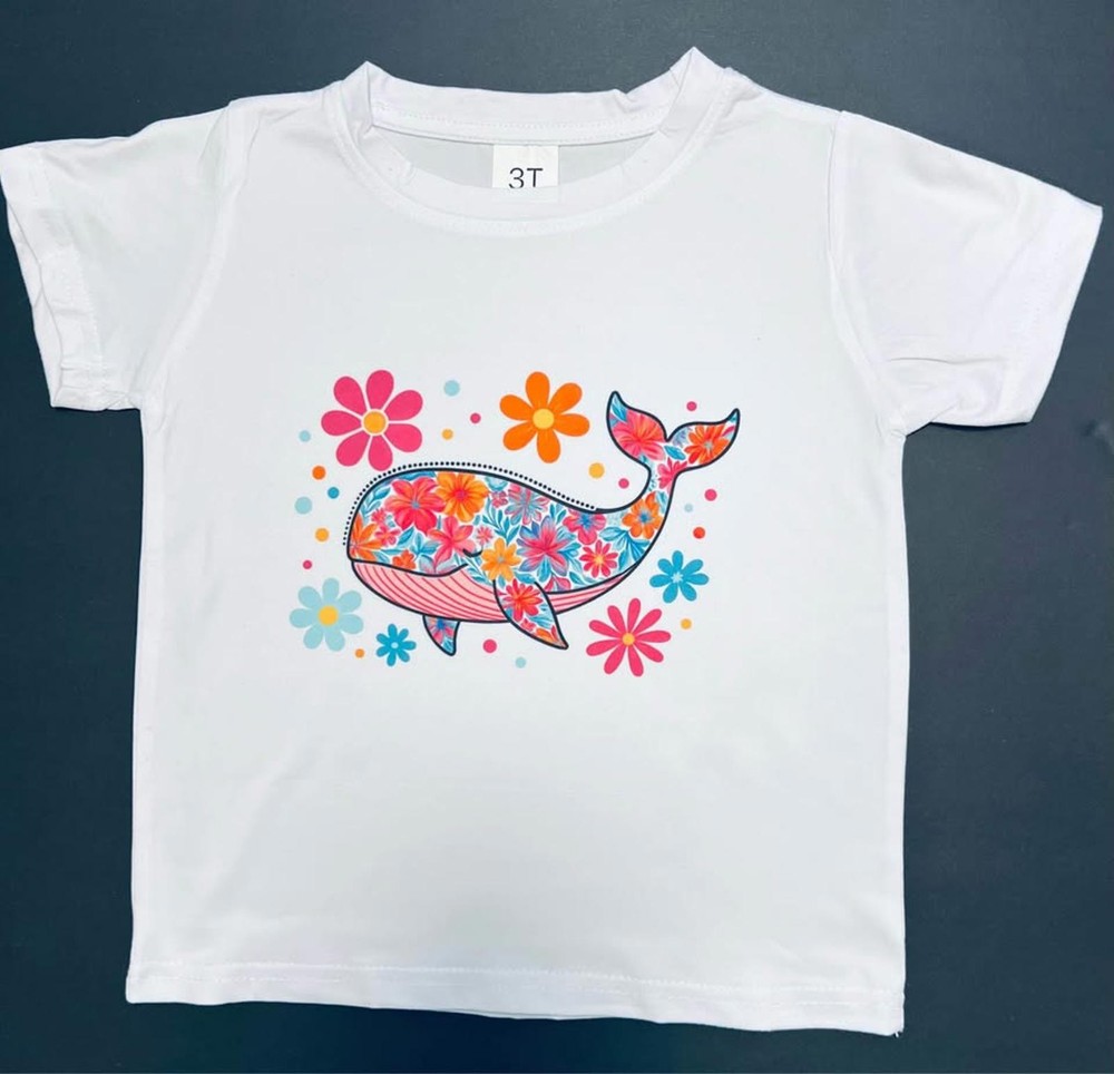 NEW w/Tags Toddler Boho Whale Tee