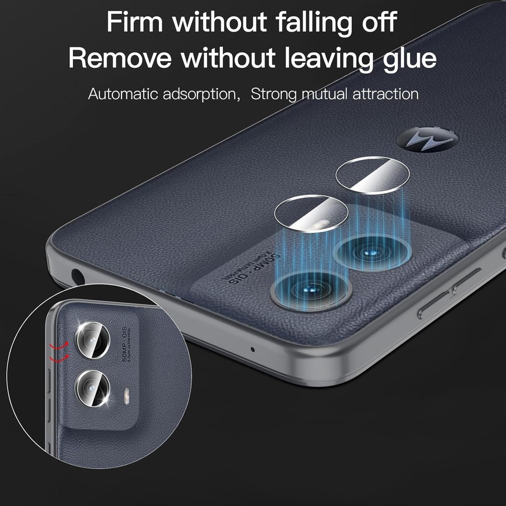 2 Pack Screen Protector & Camera Lens Protector for Motorola Moto Edge 2023/2024