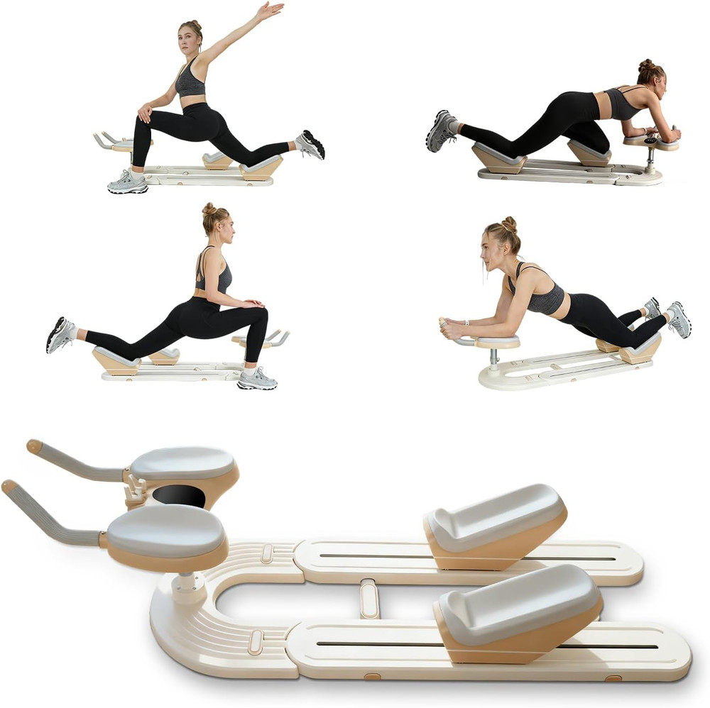 Spine Twist and Stretch Trainer, Detachable Back Stretcher Machine, Adjustable E