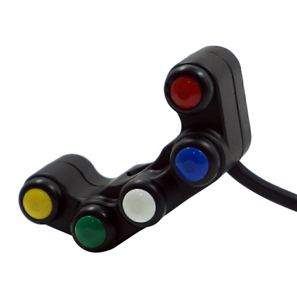 1 Pcs 7/8" 22mm Universal Handlebar Switch 5 button Array Motorcycle Switches