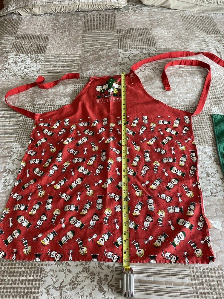 Christmas Apron And Kitchen Towel Read Description