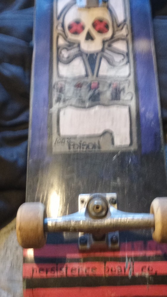 Bones Skateboard Skull Graphic Multicolor Deck Bones Wheels Wood