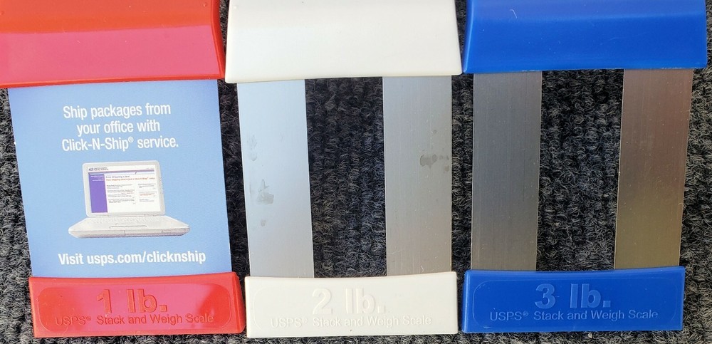 USPS Stack and Weigh Scales [Weights from 1 - 6 lbs.] (OPEN BOX)