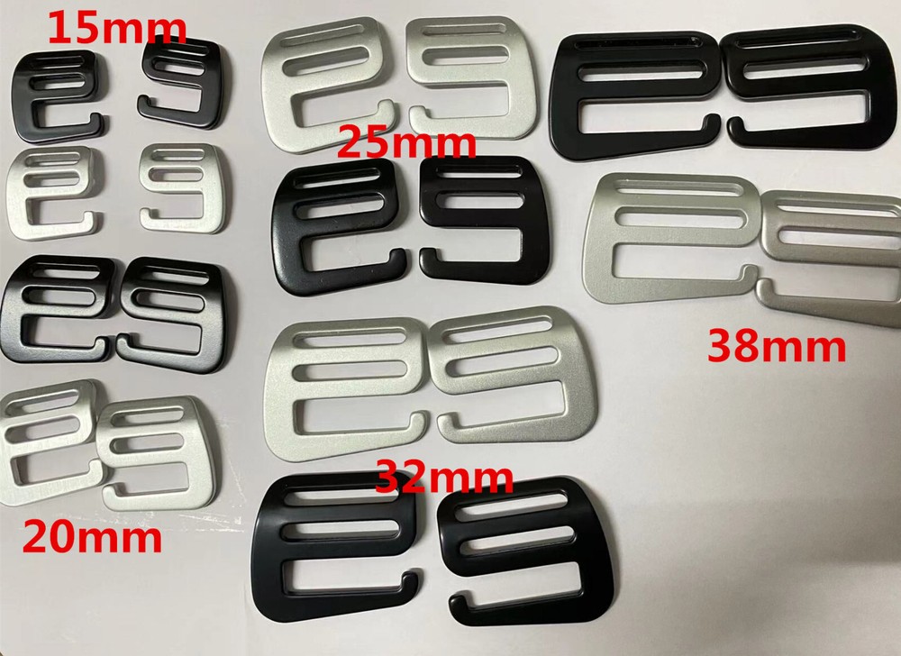 Aluminum Alloy Webbing Release G Hook Buckle Adjusters Bag Backpack Webbing Pet