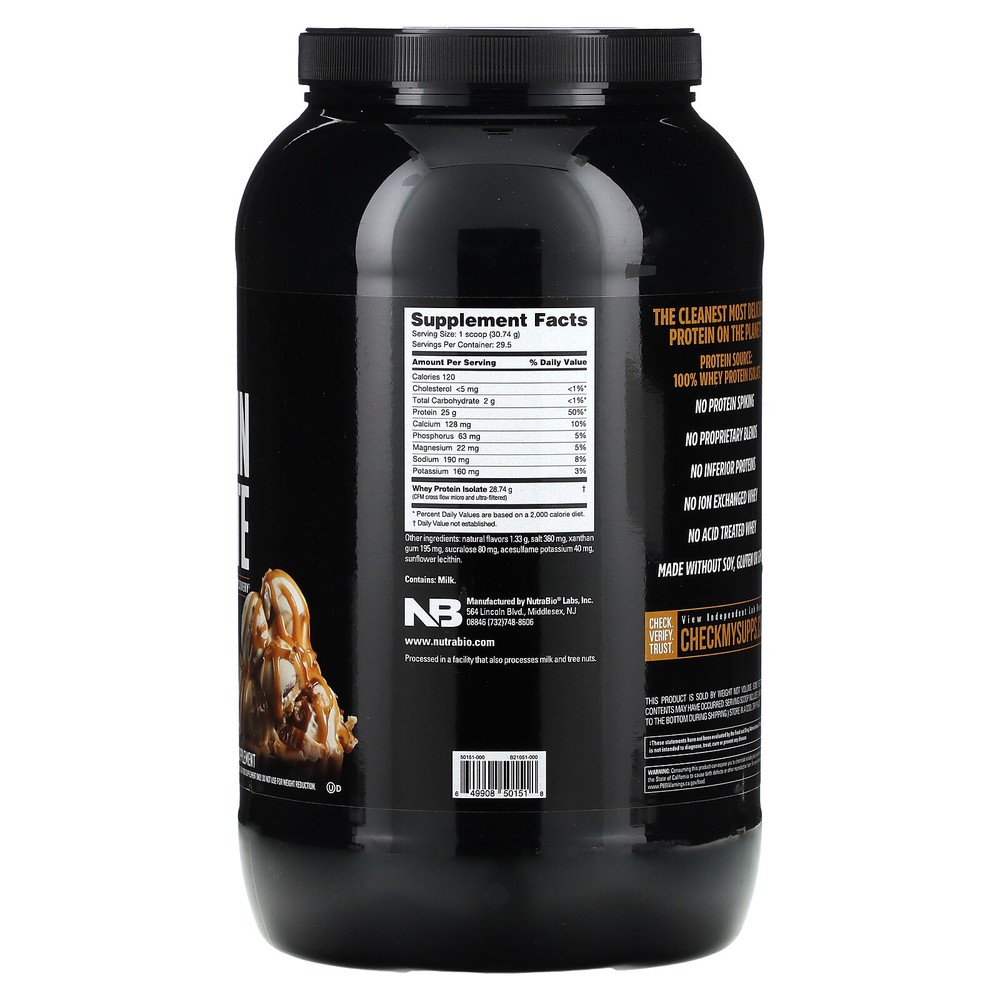 Whey Protein Isolate, Vanilla Caramel, 2 lb (907 g)