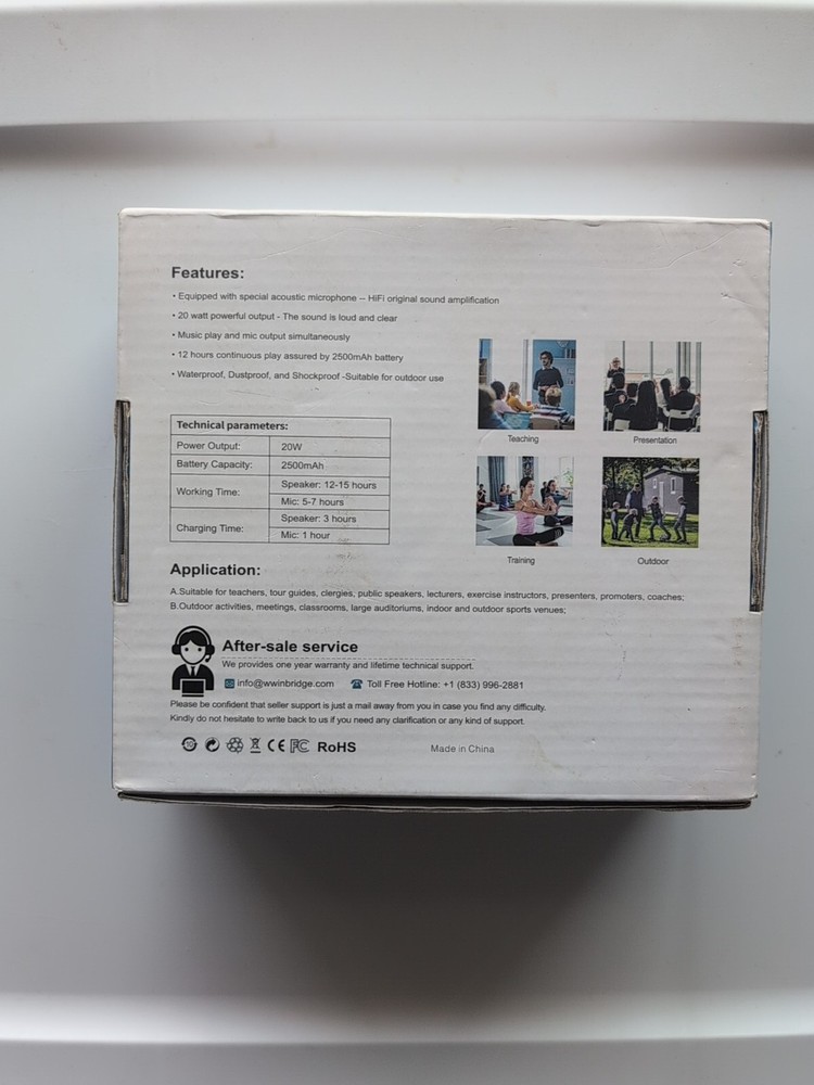 WinBridge Bluetooth Voice Amplifier, Wireless Voice Amplifier M801