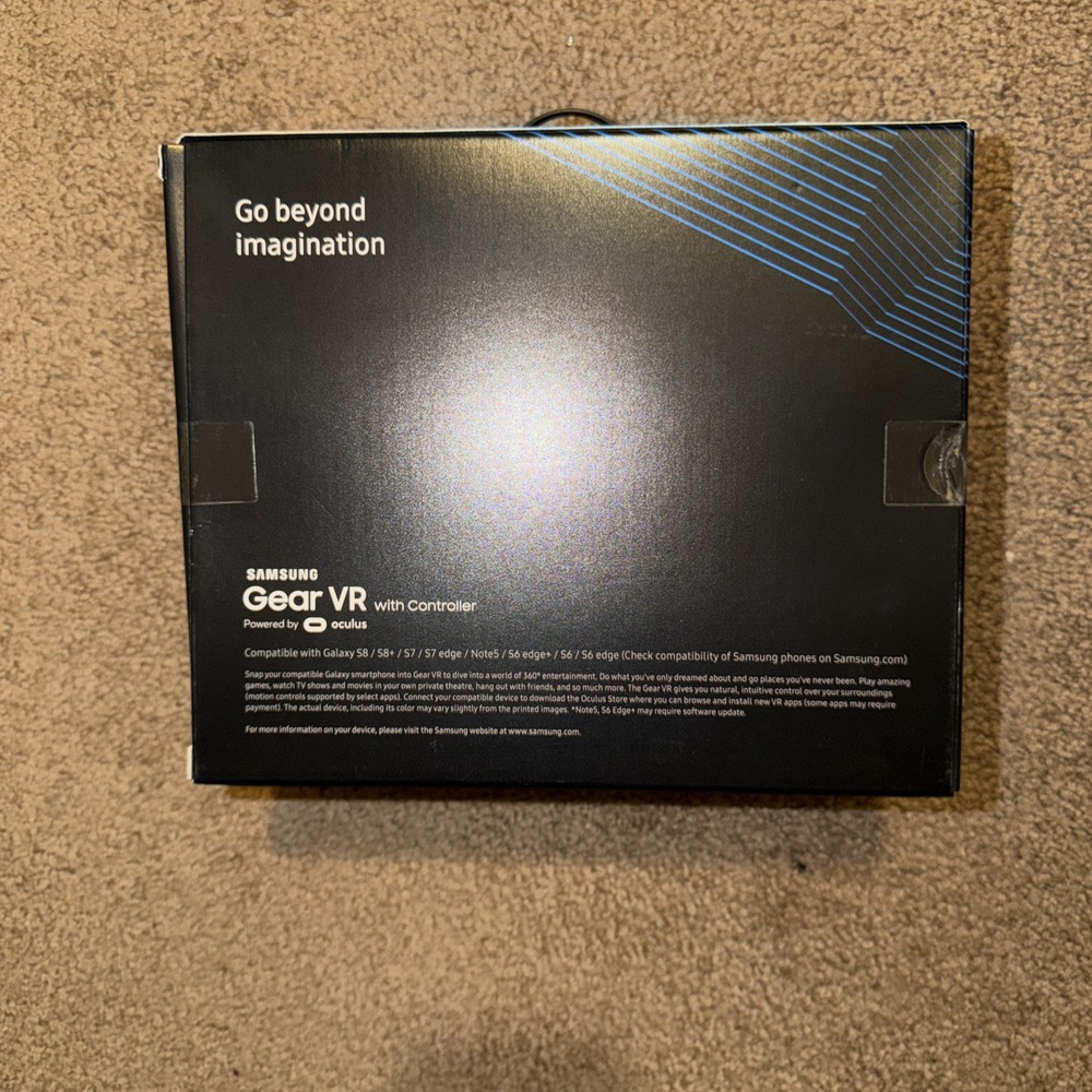 Samsung Gear VR with Controller Virtual Reality Headset Black Powered by Oculus