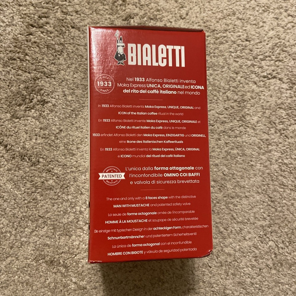 Bialetti 275-06 6-Cup Stovetop Coffee Maker - Silver