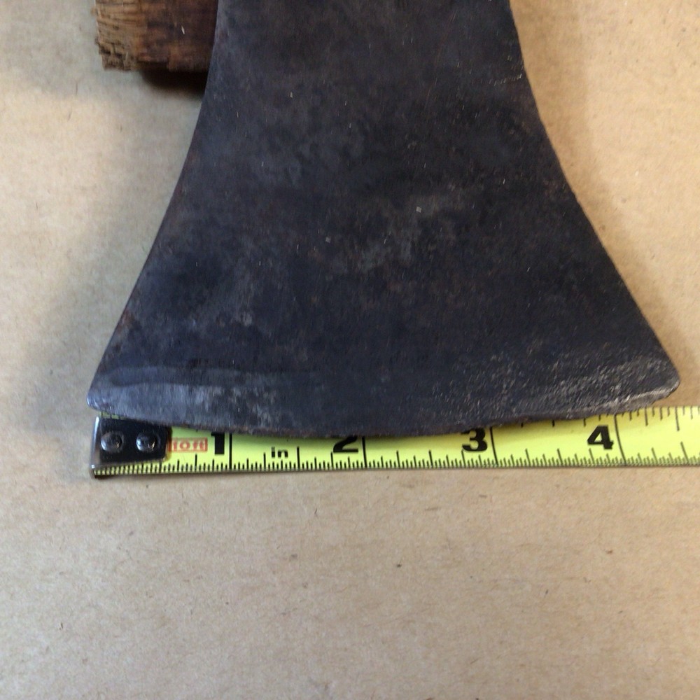 VINTAGE GENUINE OLD DOUBLE BIT AXE HEAD UNMARKED 3lb 14.5 Oz. UNKNOWN MAKER.
