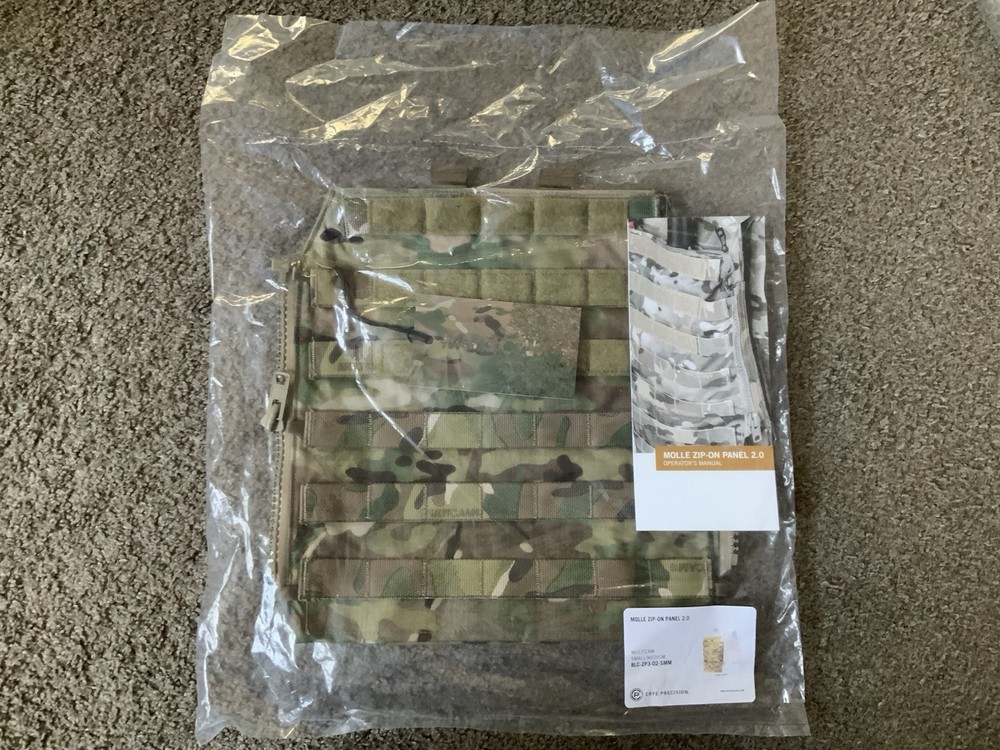 Crye Precision MOLLE Zip-On Panel 2.0, Multicam, SM/M