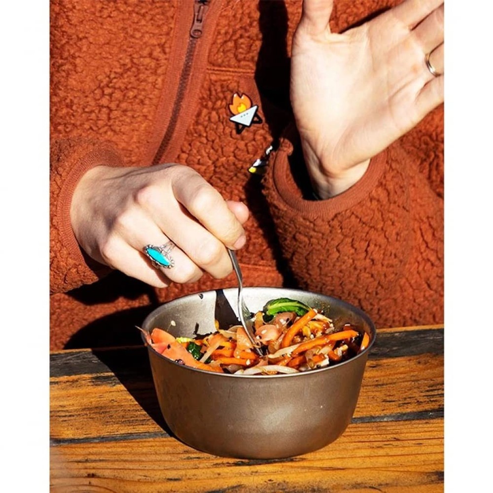 Titanium Camping Bowl Ultralight Durable Outdoor Dinnerware