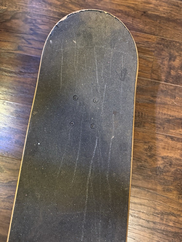 Skate Mental Skateboard Blue Deck and Wheels Distressed