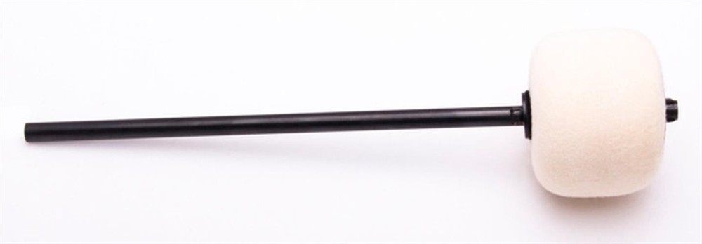 Danmar Classic White Felt Beater, Black Shaft