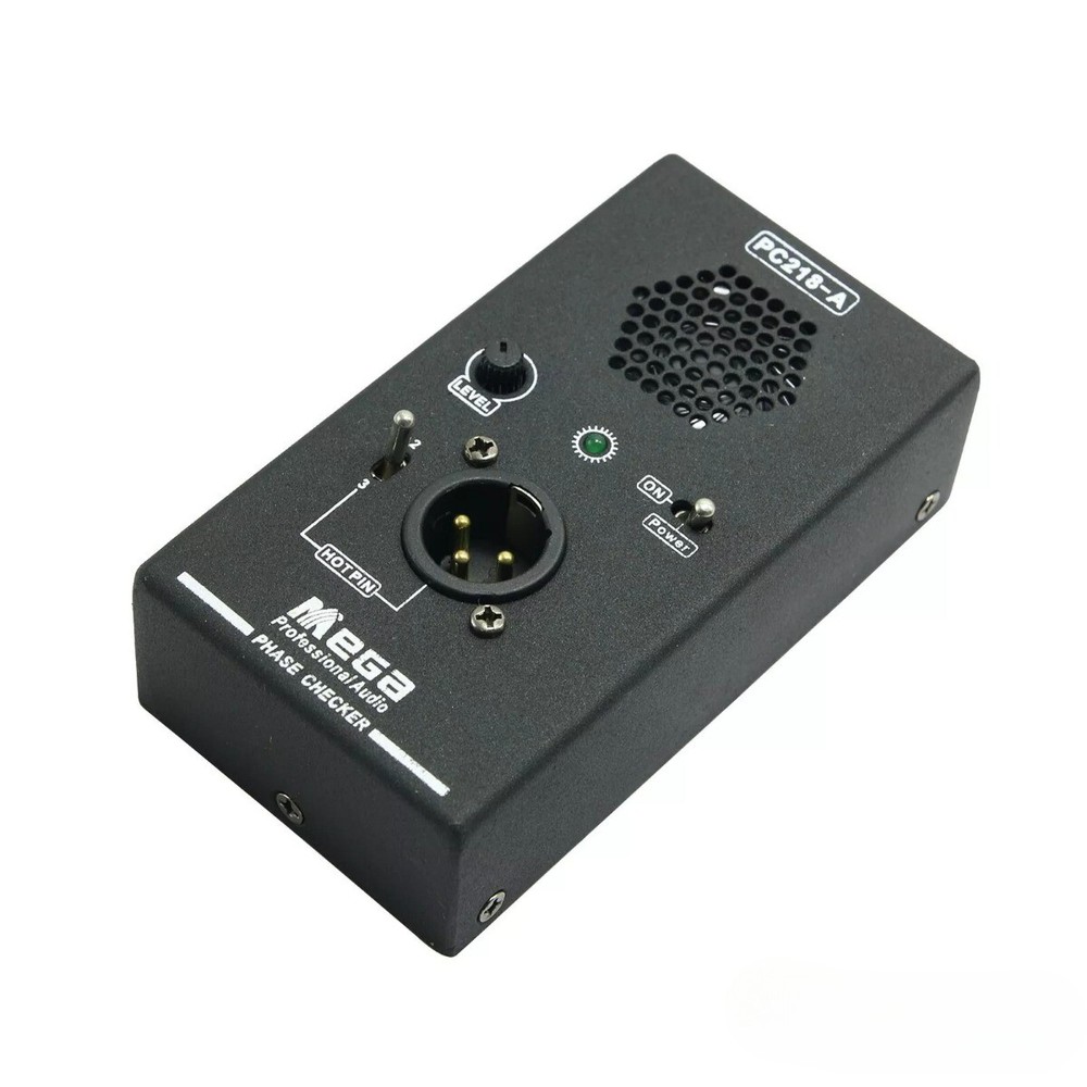 PC218 Phase Polarity Tester Checker Audio Speaker Microphone Sound Testing