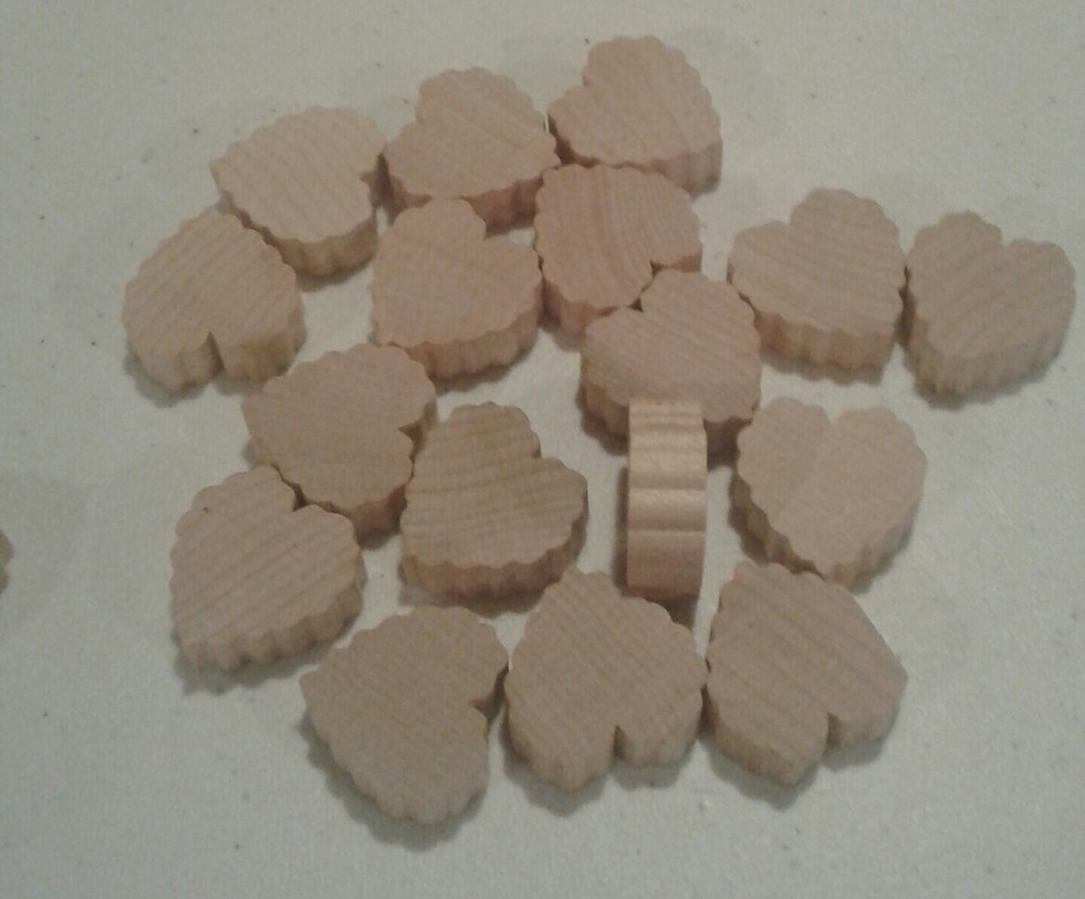 Hearts, ruffled, (20) 1 " x 3/8"