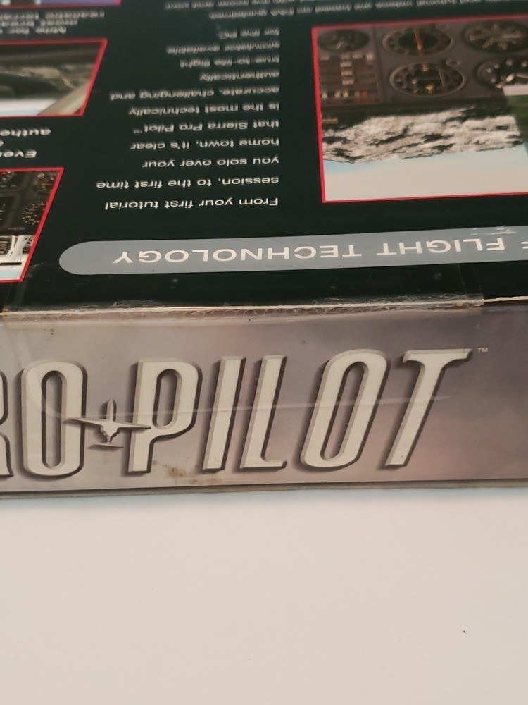 Sierra Pro Pilot Flight Simulator Windows CD PC Game W/ Strategy Guide 1997 NIP