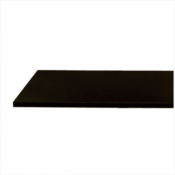 Black Melamine Wood Shelf - Pack of 4