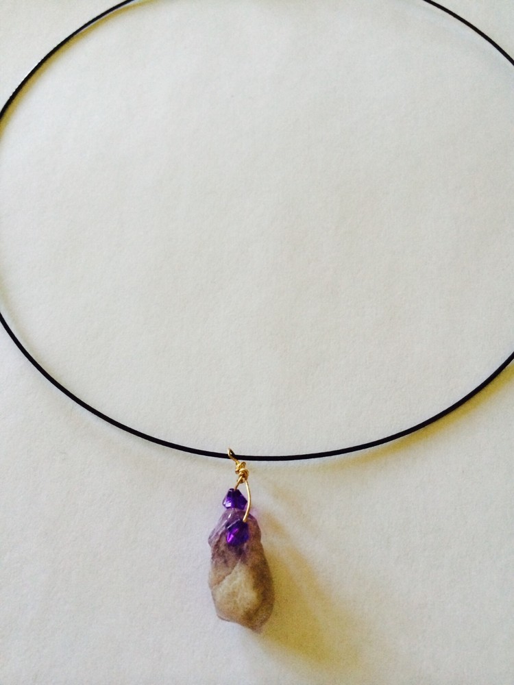 Fun Amethyst beach choker