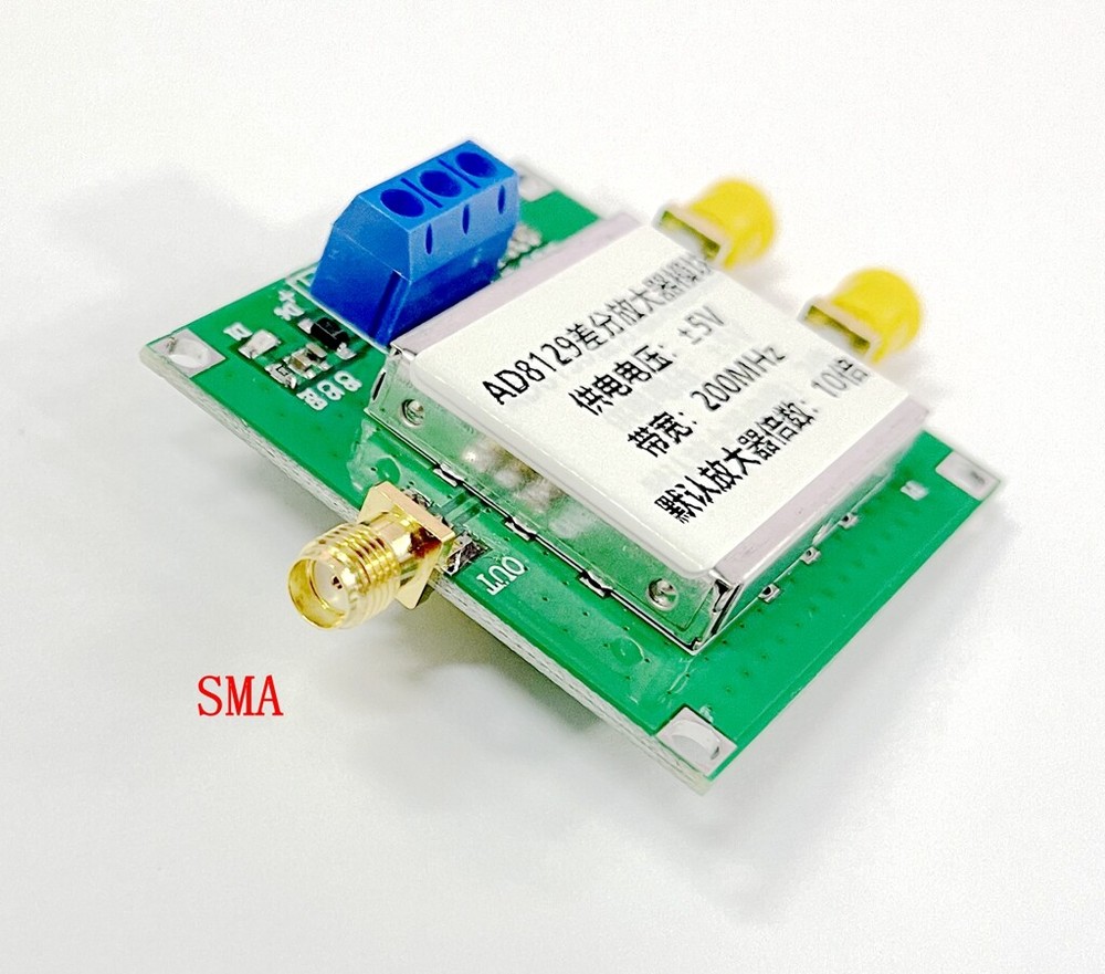 AD8129 differential receiving amplifier module, differential to single-ended