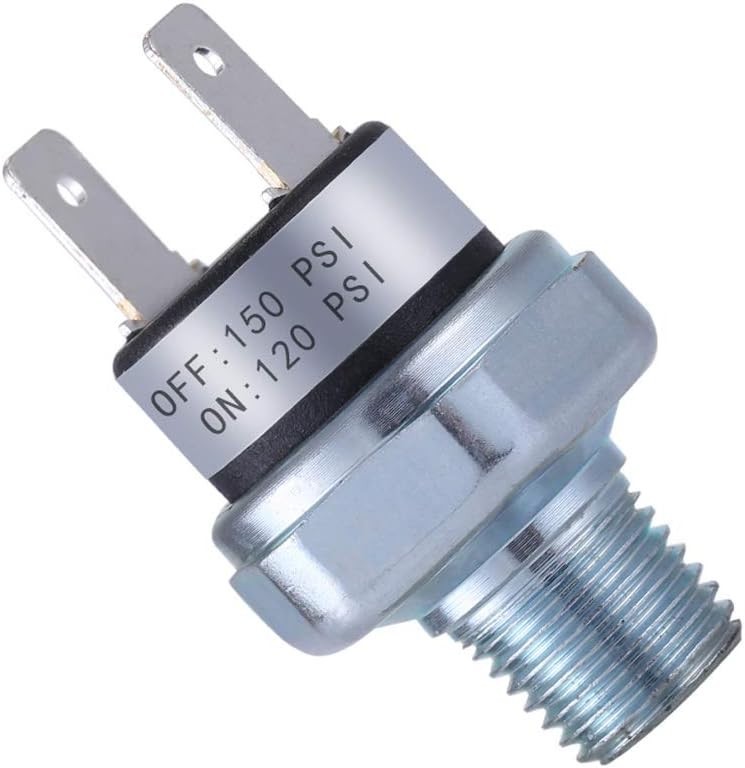 Durable Air Pressure Switch 120-150 PSI for DC/AC Systems - Easy Connect