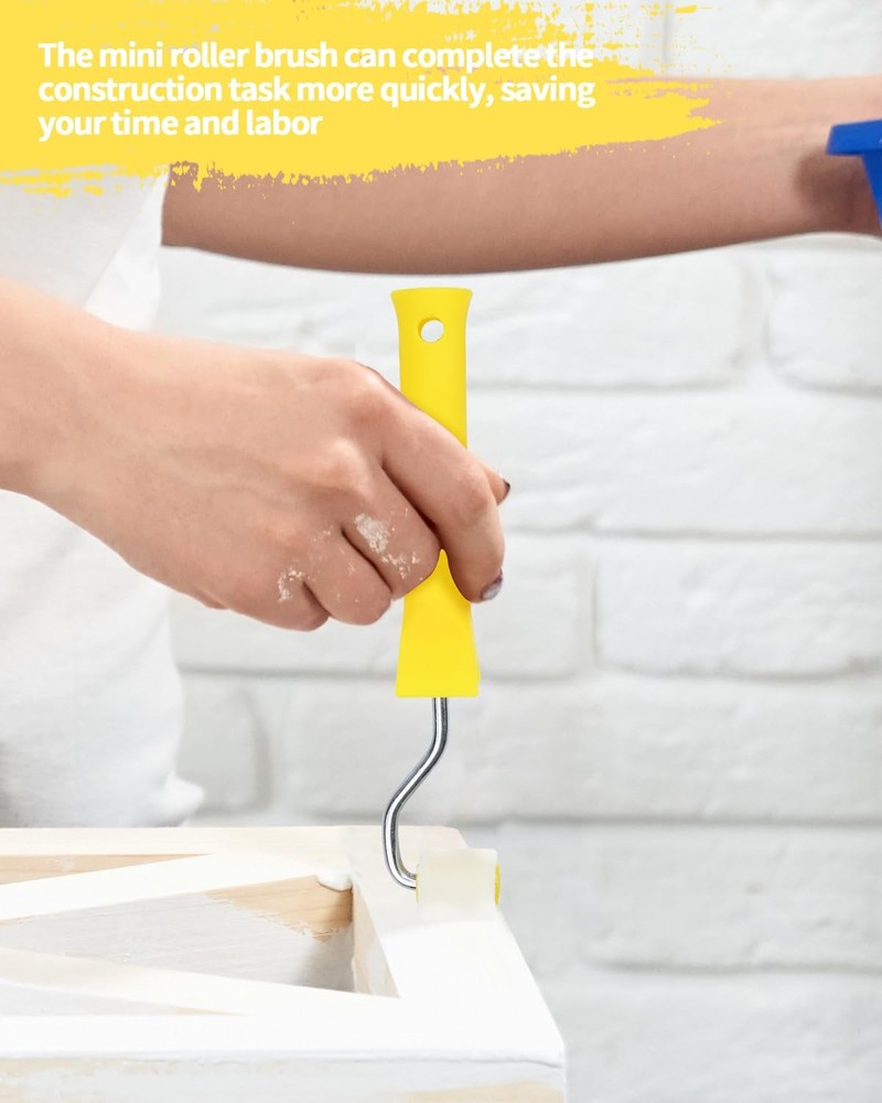 2 Pcs Foam Paint Roller Mini Rollers for Touch up Trim Edge or 1 Inch