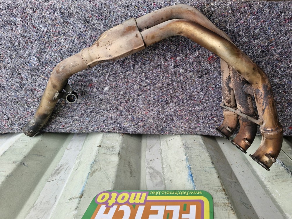 2004 TRIUMPH 955I SPEED TRIPLE EXHAUST DOWNPIPE HEADER FRONT PIPES