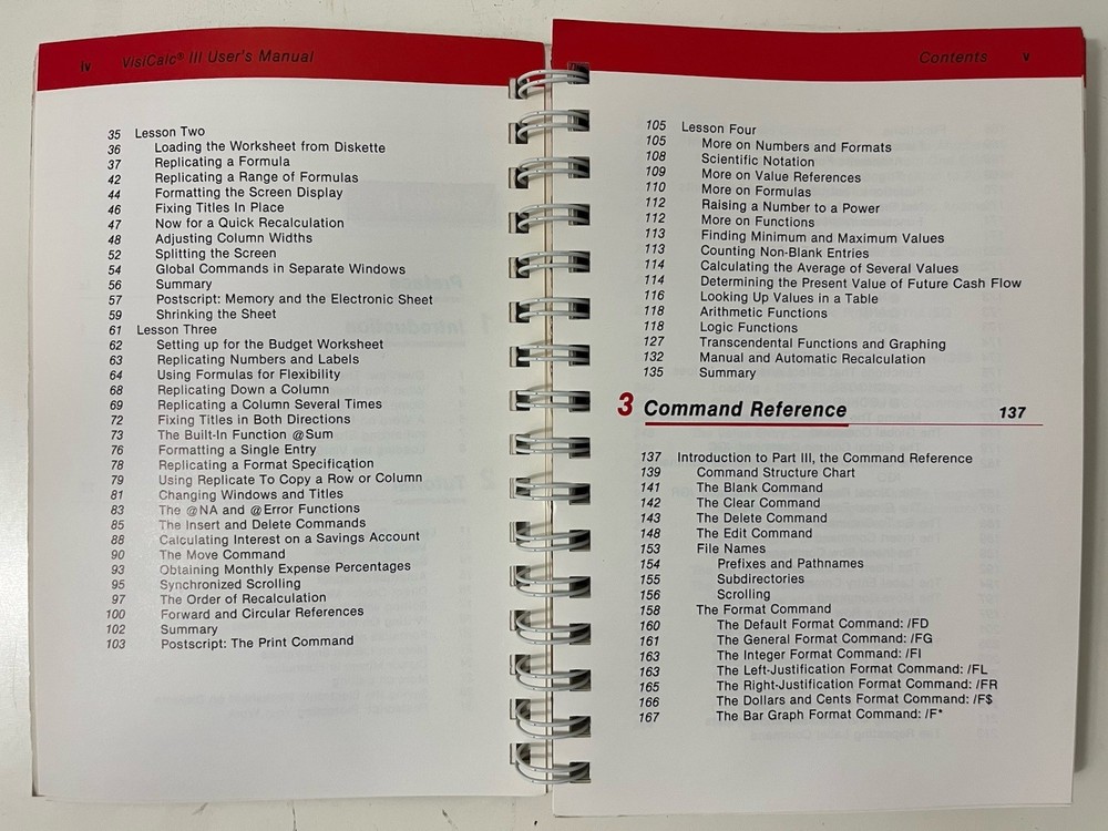Vintage 1981 Apple III Visicalc III User’s Manual