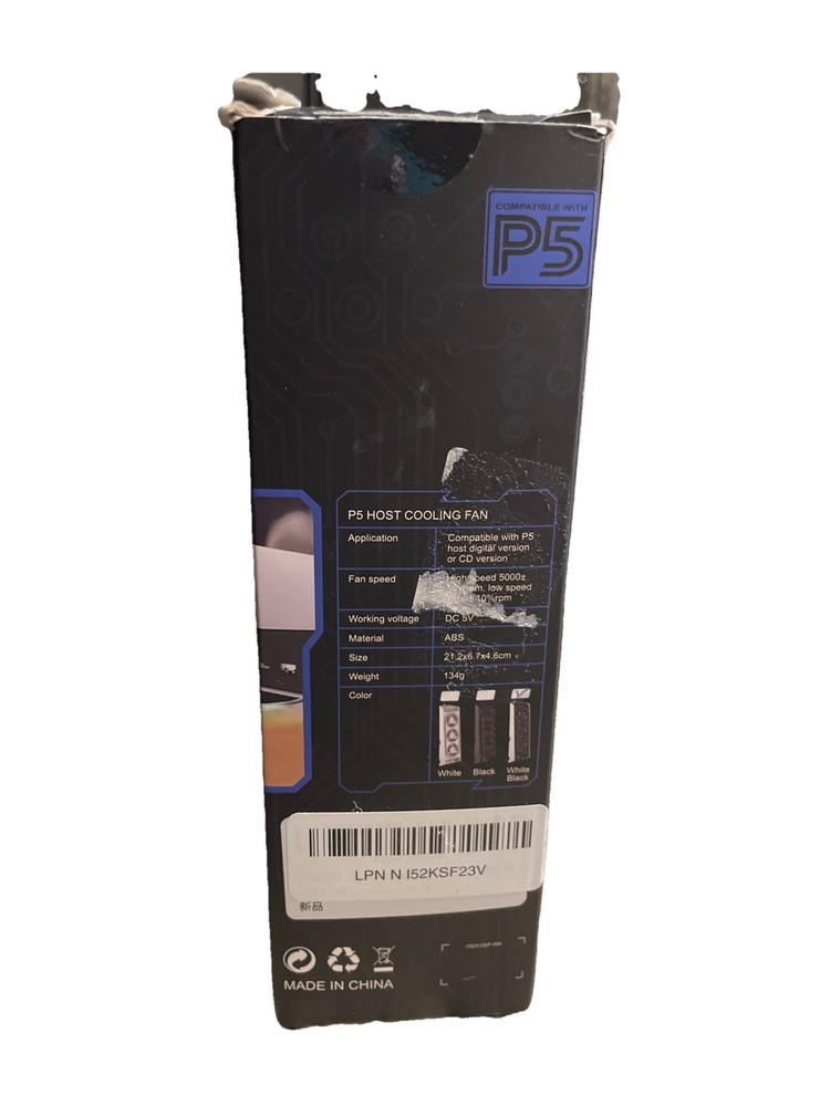 P5 LED Host Cooling Fan Compatible With PS5 Host Digital And CD version