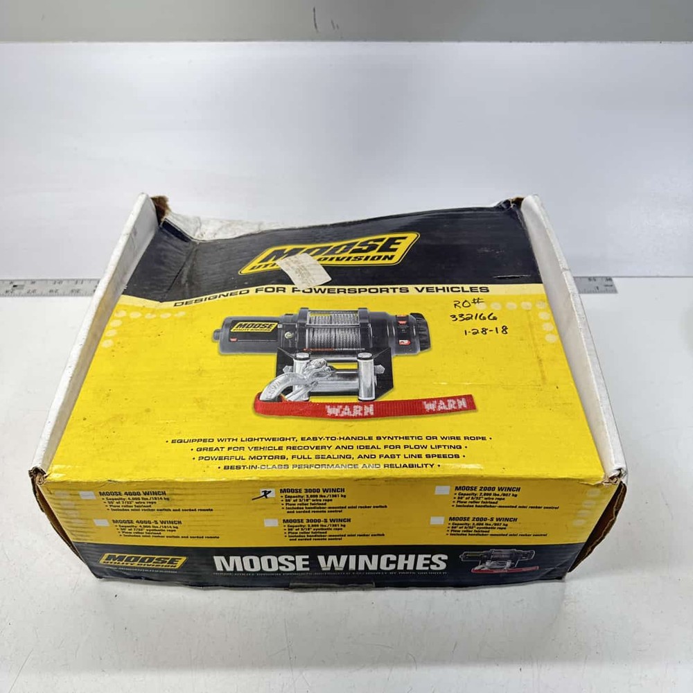 Moose Utility Winch 3000Lb Steel Cable - 0 MOOSE   Winch