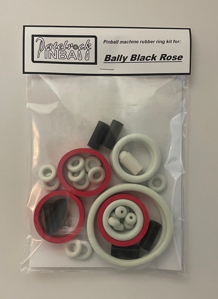 1992 Bally / Midway Black Rose Pinball Machine Rubber Ring Kit