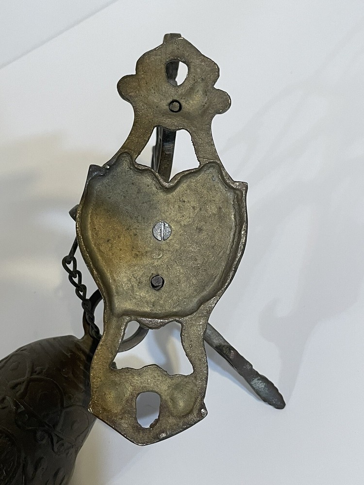 NICE! Antique Solid Brass Door Bell. Middle Eastern Estate Find. SHIPS FAST!