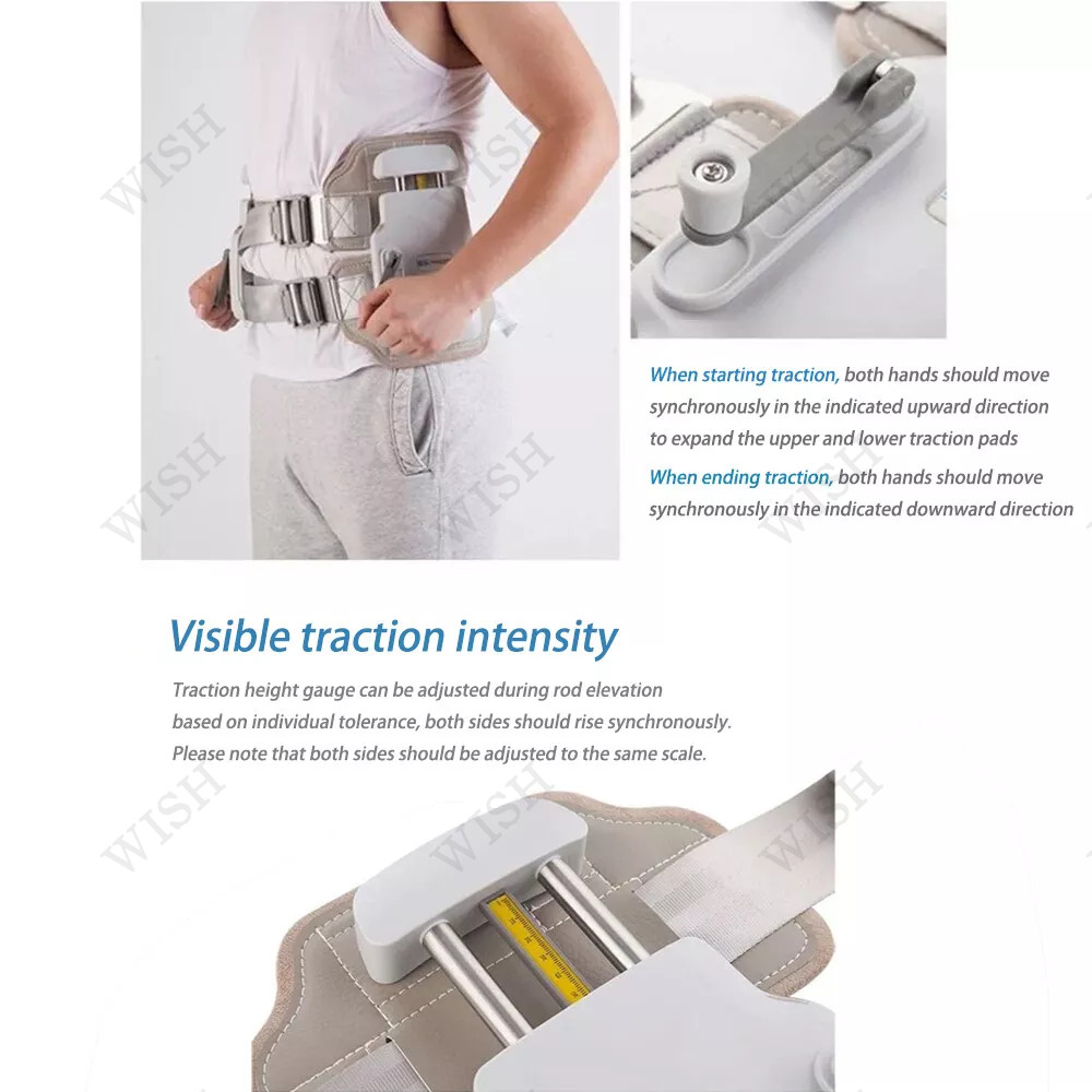 WEIHE Lumbar Traction Device Back Stretcher Spinal Decompression Devices