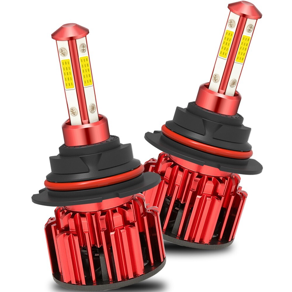 2x 9007/HB5 LED Headlight Bulbs Kit 6500K White High Low Beam Light Super Bright