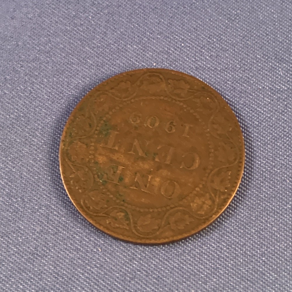 1909 One Cent Large Cent - 1C - Edward VII Canada