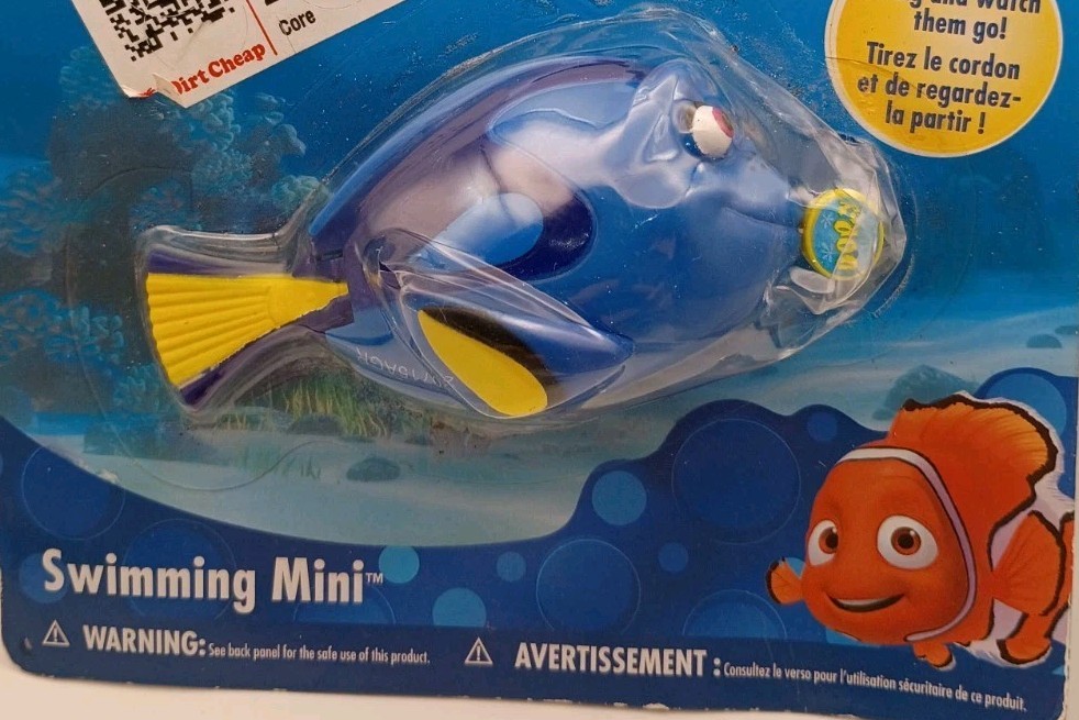 Disney Finding Nemo DORY Swimming Mini Pull String Pool or Bath Toy Swimways NEW