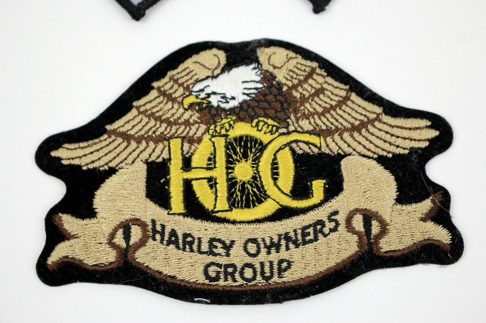 Vintage HARLEY OWNERS GROUP Patch with 1991 Rocker Patch Unused