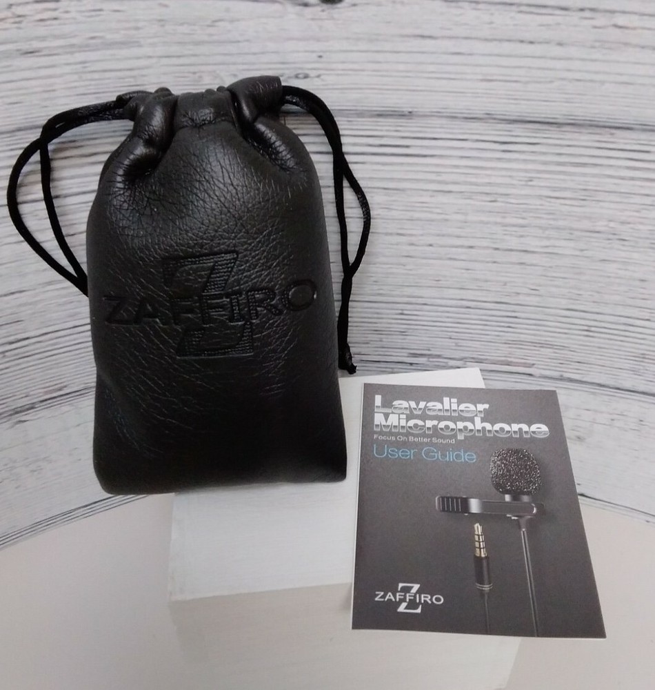 NEW Zaffiro Lavalier Microphone Black