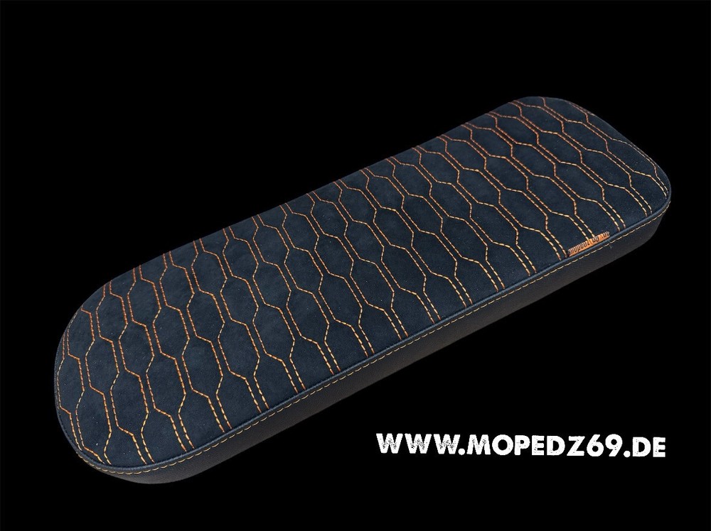 Seat long with honeycomb pattern transverse, suitable for Simson SR4-2 Star