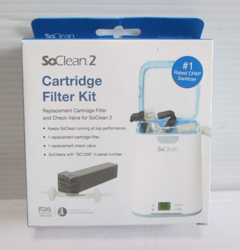 SoClean 2 Replacement Cartridge Filter Kit & Check Valve Model SC 1200 - New