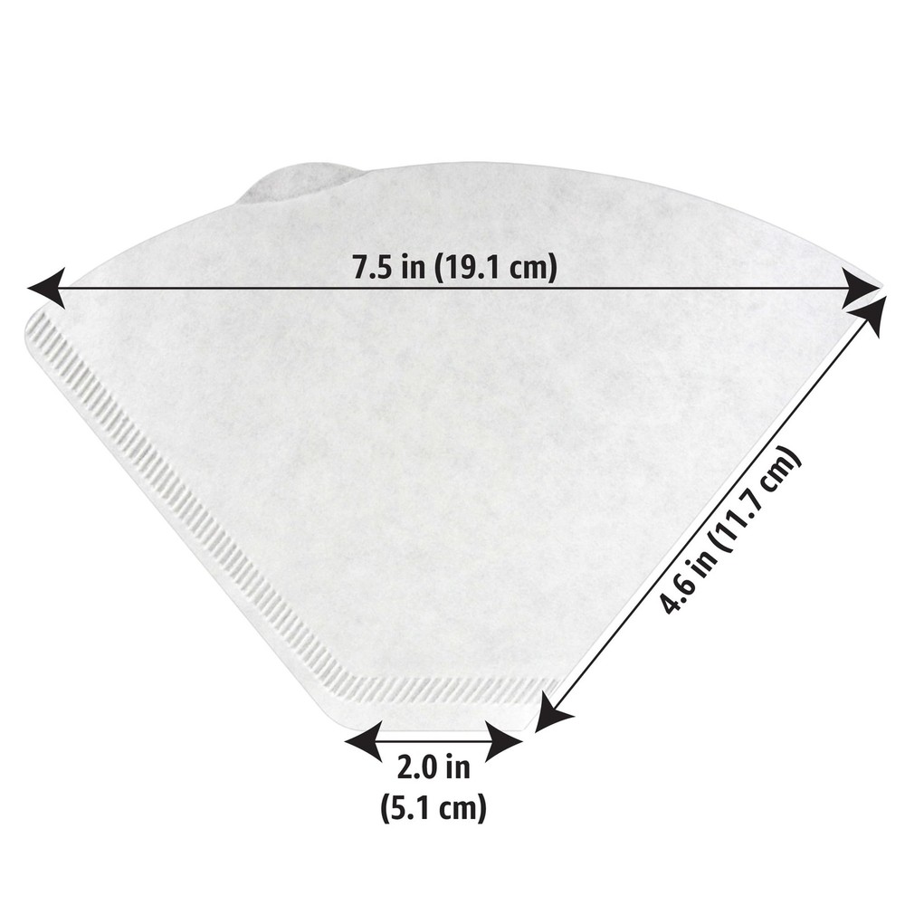 Amazon Basics #4 Cone Coffee Filters, 8-12 Cup Coffee Makers, White, 100 Count