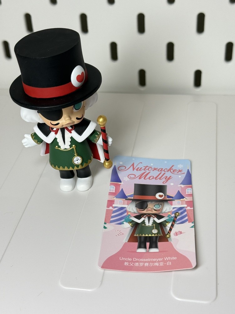 Popmart Nutcracker Molly Confirmed Figure~Uncle Drosselmeyer White