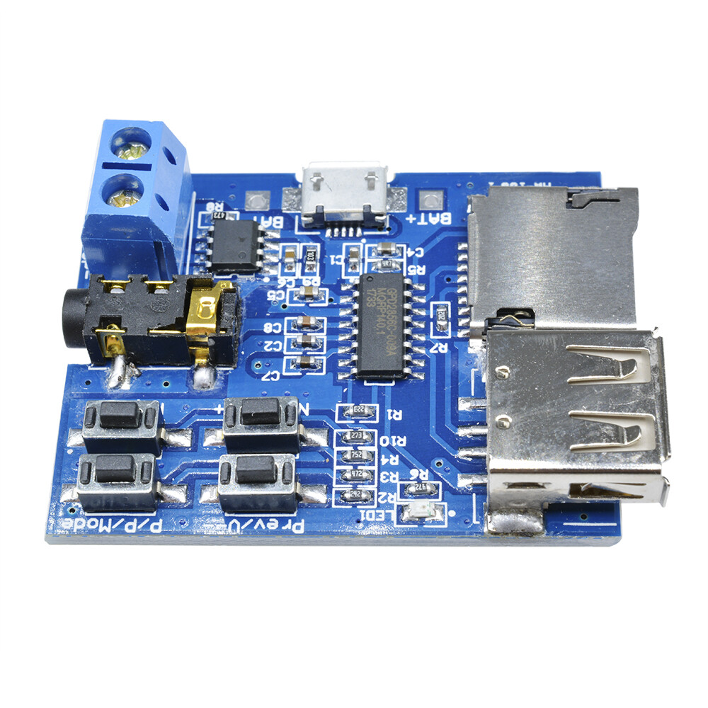 TF Card U Disk MP3 Format Decoder Board Aamplifier Decoding Audio Player Module