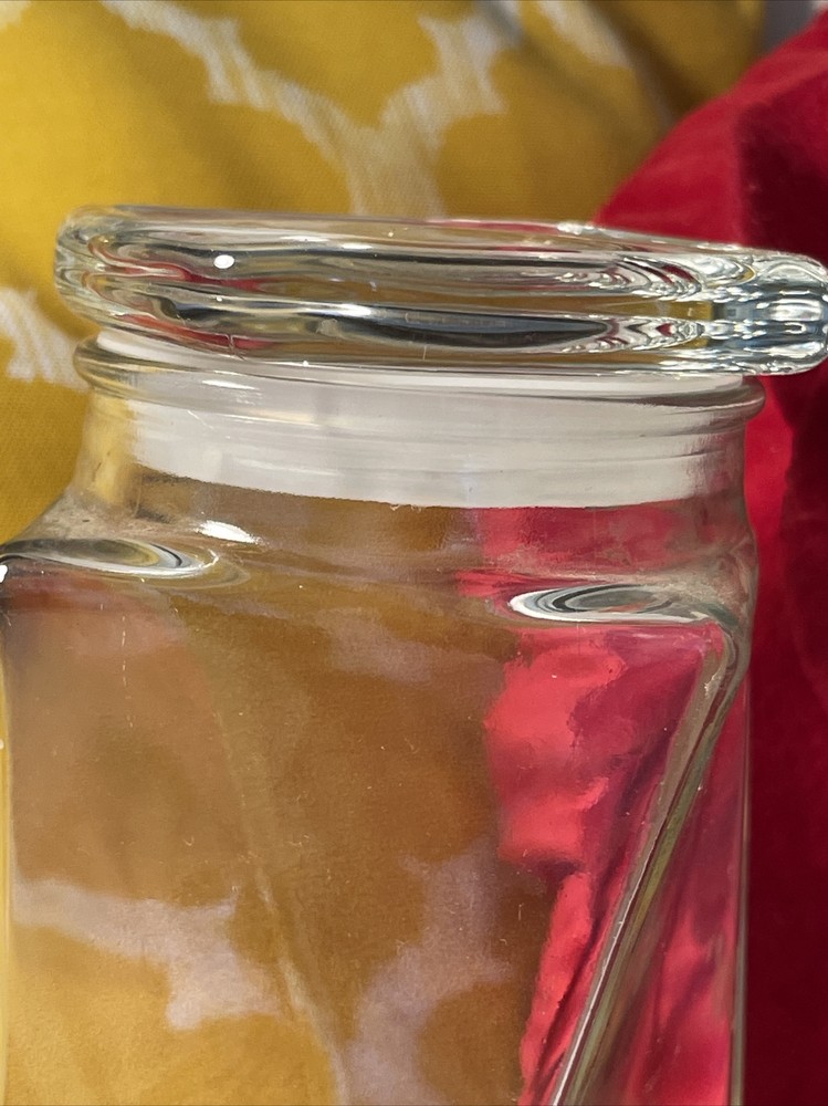 Twisted Glass Storage Canister Lid 10”