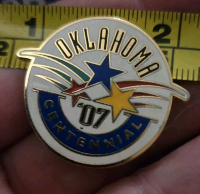 Oklahoma Centennial 07 Lapel Pin