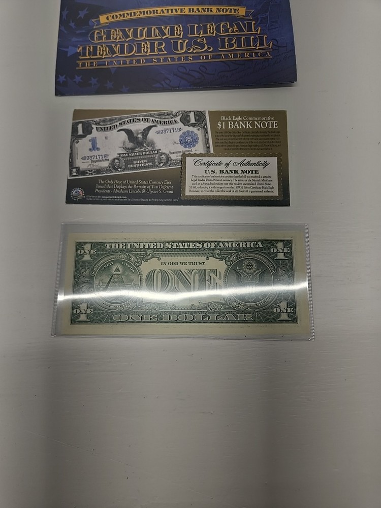 Black Eagle Commemorative $1 Silver Certificate