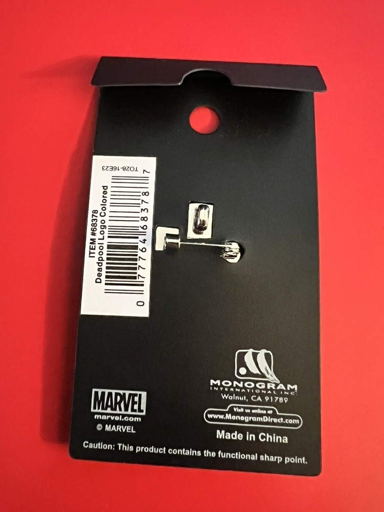 Deadpool Logo Colored Pewter Lapel Pin 2cm New