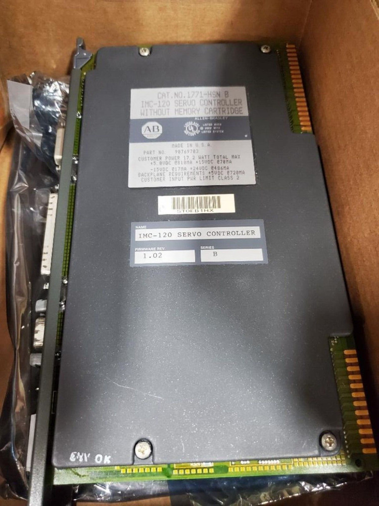 ALLEN BRADLEY 1771-HSN SER B SERVO CONTROLLER WITHOUT MEMORY CARTRIDGE REFURB